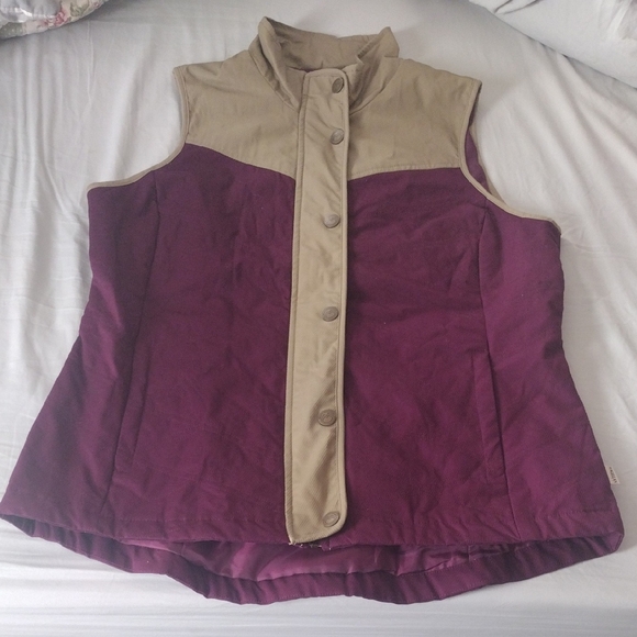 Magellan Outdoors Jackets & Blazers - Magellan Outdoors Women's Vest - Plum and Khaki